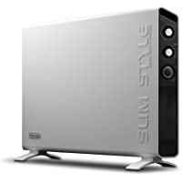 DeLonghi HCX3220FTS - Calefactor (Calentador de ventilador- 24 h- Pared- Piso- Negro- Blanco- Giratorio- 2000 W)